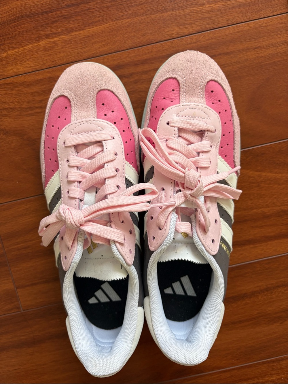 adidas Pink Suede & Leather Athletic Sneakers